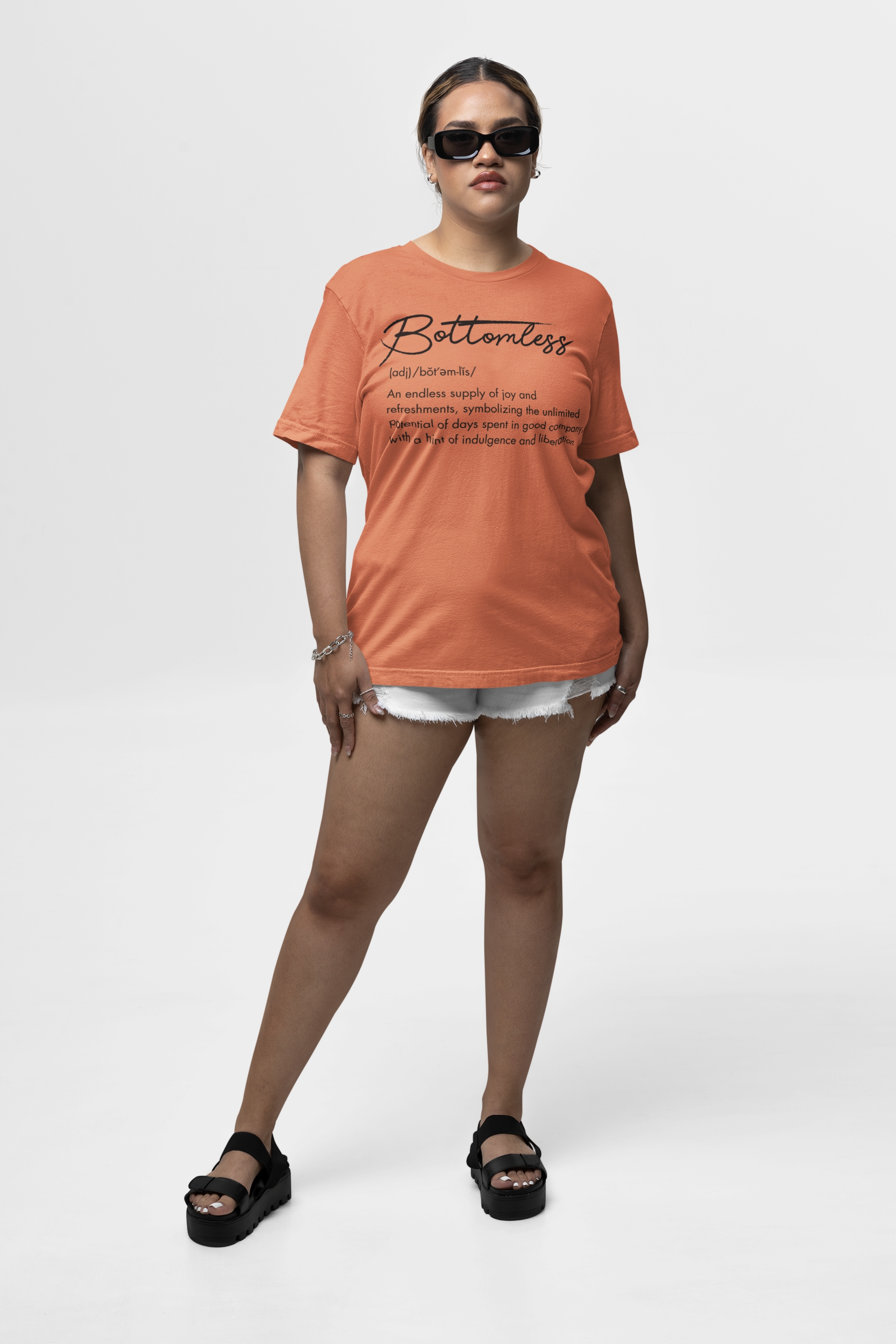 Bottomless Typography Unisex T-Shirt