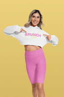 Brunch Squad Cropped Pullover Hoodie