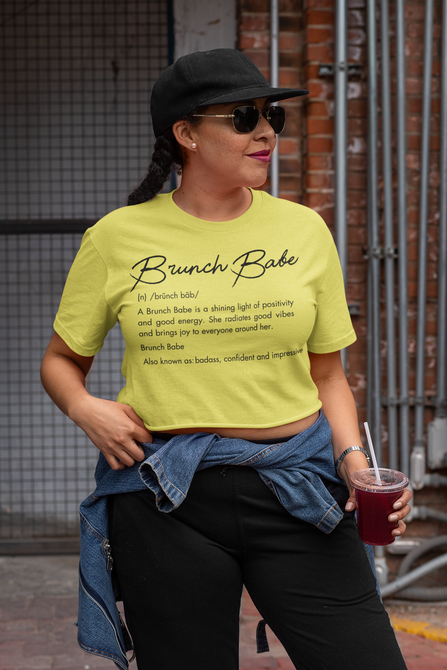 Brunch Babe Definition Cropped Tee