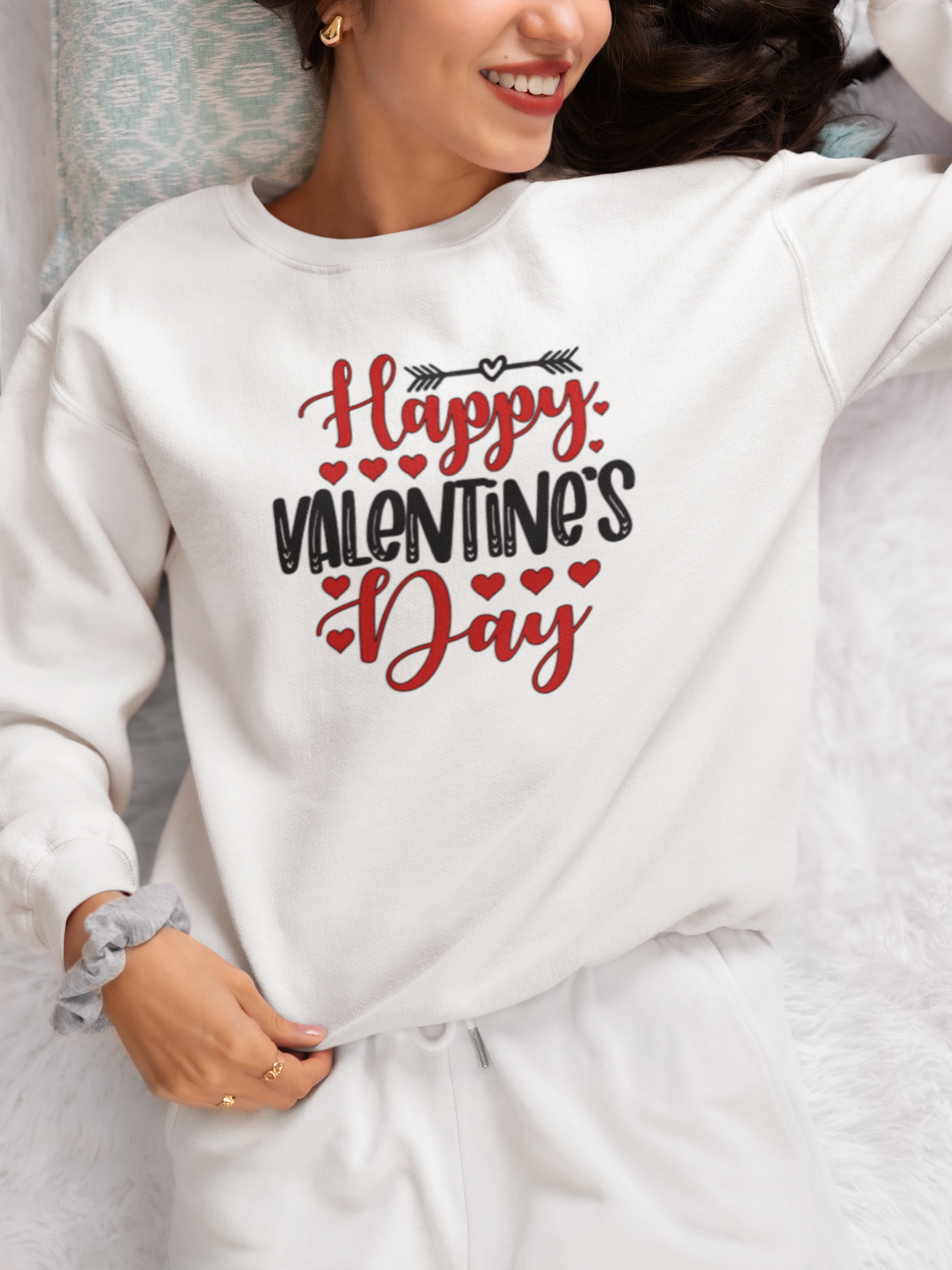 Valentine's Day Happiness Sweatshirt – Brunch Babe