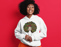 Afro Typo Pullover Hoodie